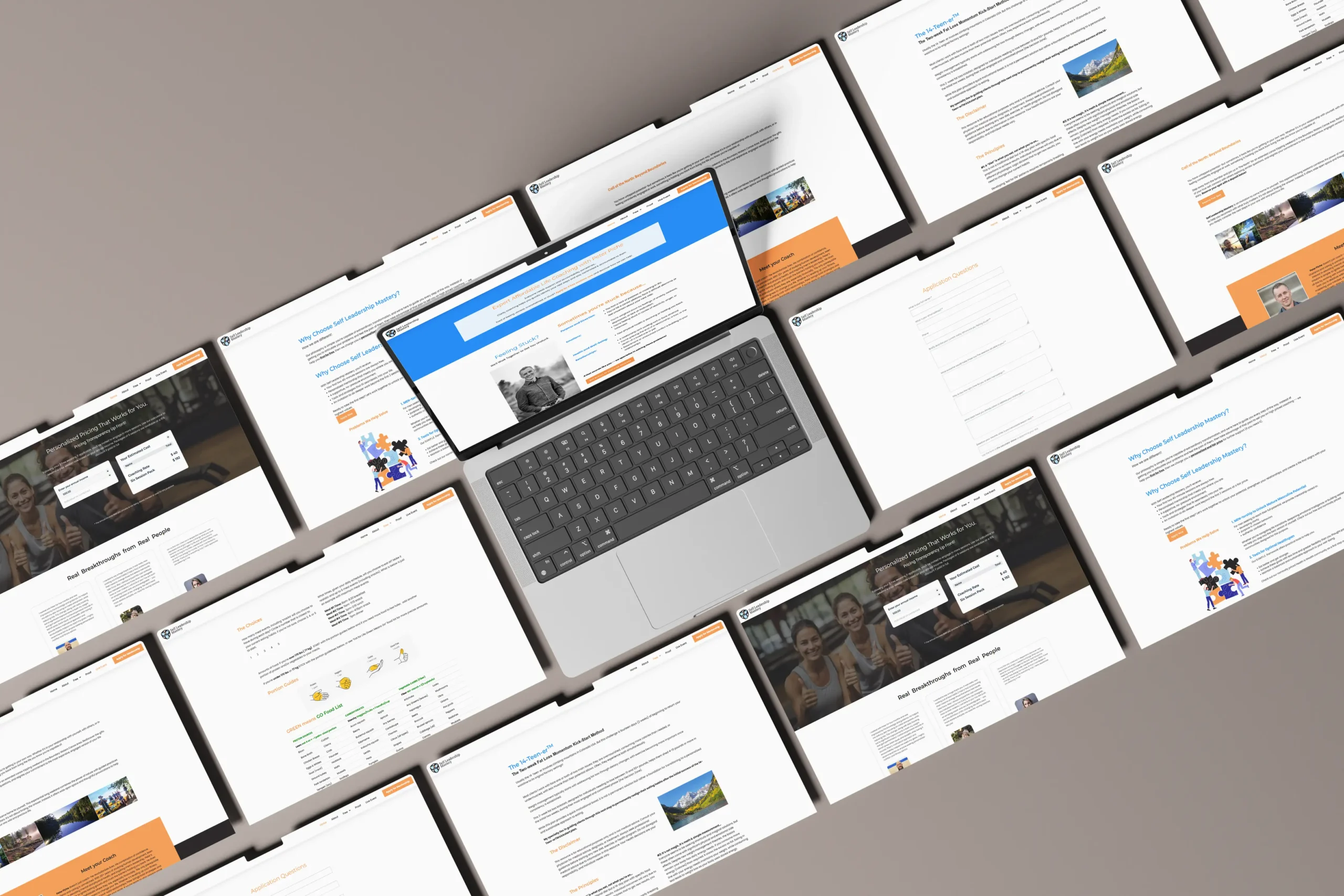 Self Leadership Mastery Website mockup
