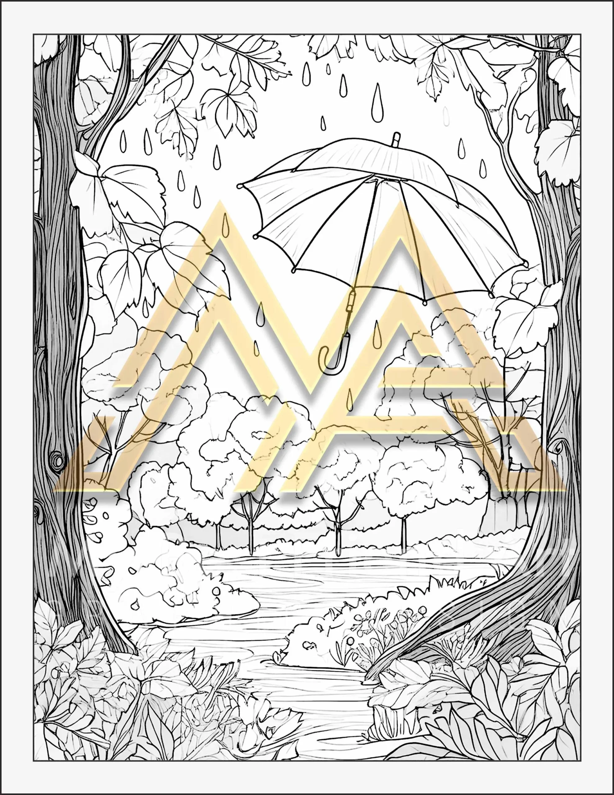 41 Autumn Themed Printable Coloring Pages - Fall Leaves, Pumpkins & Sunflowers | Digital Download for Relaxation - Image 3