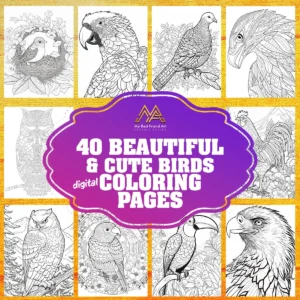 Beautiful Birds Coloring