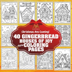 gingerbread houses coloring