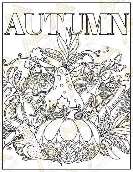 40 Relaxing Thanksgiving Printable Coloring Pages, Pumpkin, Turkey & Mindset Designs | Digital Download for Relaxation - Image 3