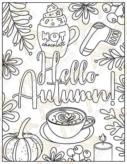 40 Relaxing Thanksgiving Printable Coloring Pages, Pumpkin, Turkey & Mindset Designs | Digital Download for Relaxation - Image 2