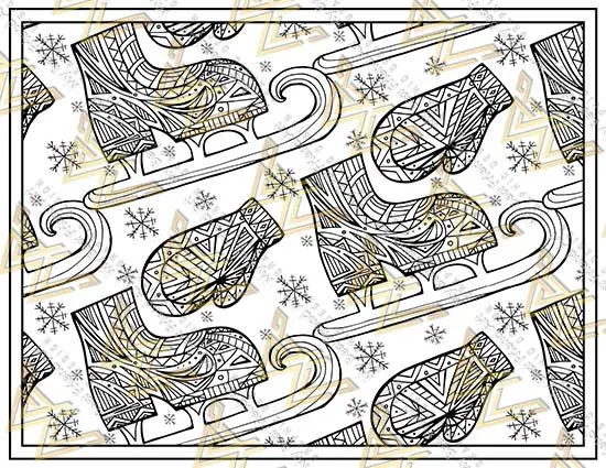 40 Magical Christmas Patterns Coloring Pages, Christmas, Winter & Mindset Designs | Digital Download for Relaxation - Image 2