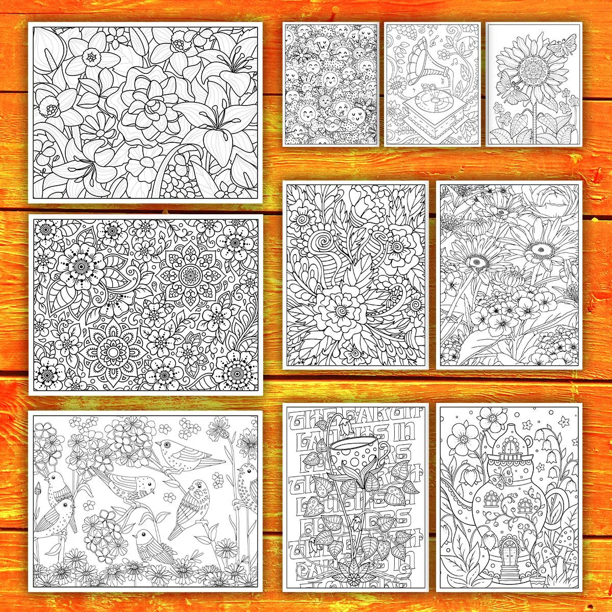 45 Printable Spring Printable Coloring Pages – Inspirational Nature & Mindset | Digital Download for Relaxation - Image 7
