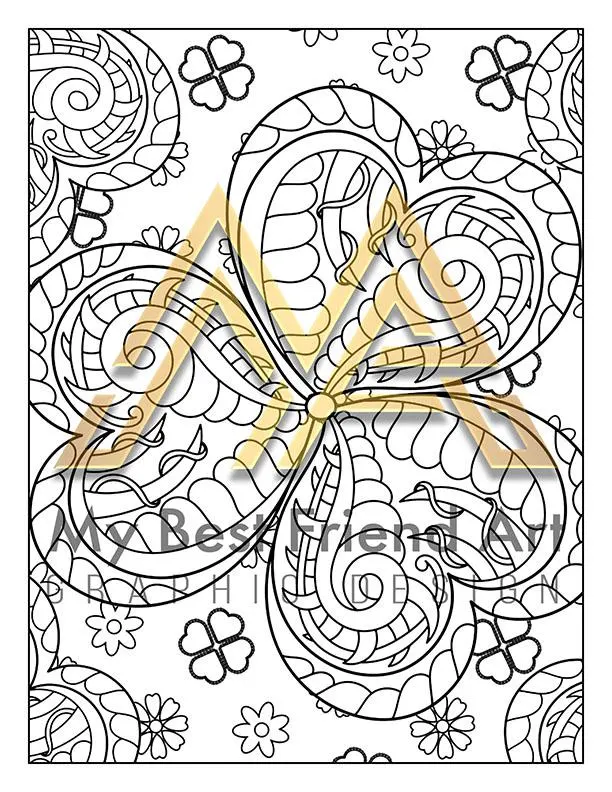 40 Printable St. Patrick’s Day Coloring Pages – Leprechaun & Shamrock Designs for All Ages | Digital Download for Relaxation - Image 5