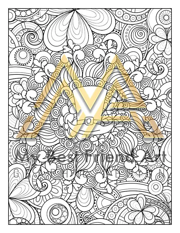 40 Printable St. Patrick’s Day Coloring Pages – Leprechaun & Shamrock Designs for All Ages | Digital Download for Relaxation - Image 3