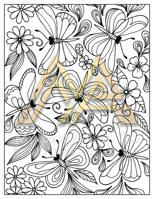 45 Printable Spring Printable Coloring Pages – Inspirational Nature & Mindset | Digital Download for Relaxation - Image 4